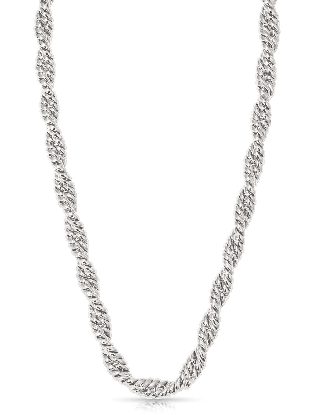 Twisted Strands Necklace - Silver Plated | Ettika