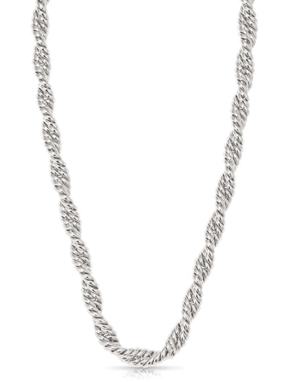 Twisted Strands Necklace - Silver Plated | Ettika