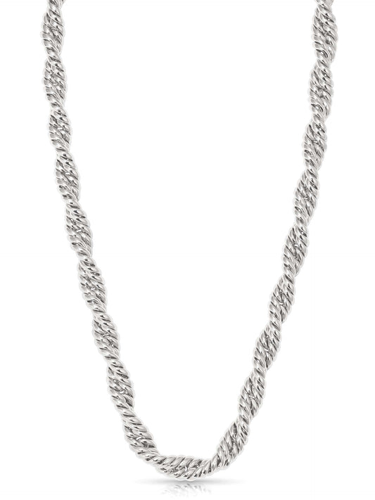 Twisted Strands Necklace - Silver Plated | Ettika