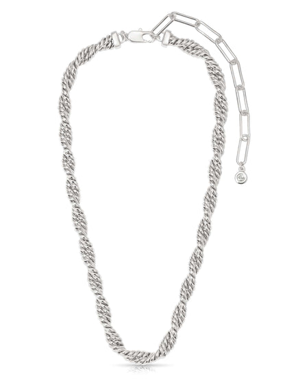 Twisted Strands Necklace - Silver Plated | Ettika