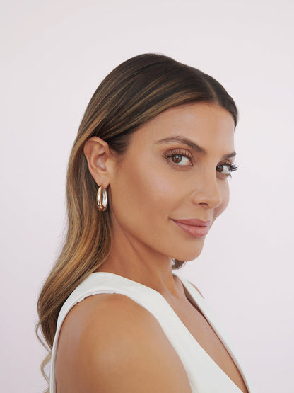 Mixed Metal Hoops - 18k Gold Plated and Silver Plated | Ettika
