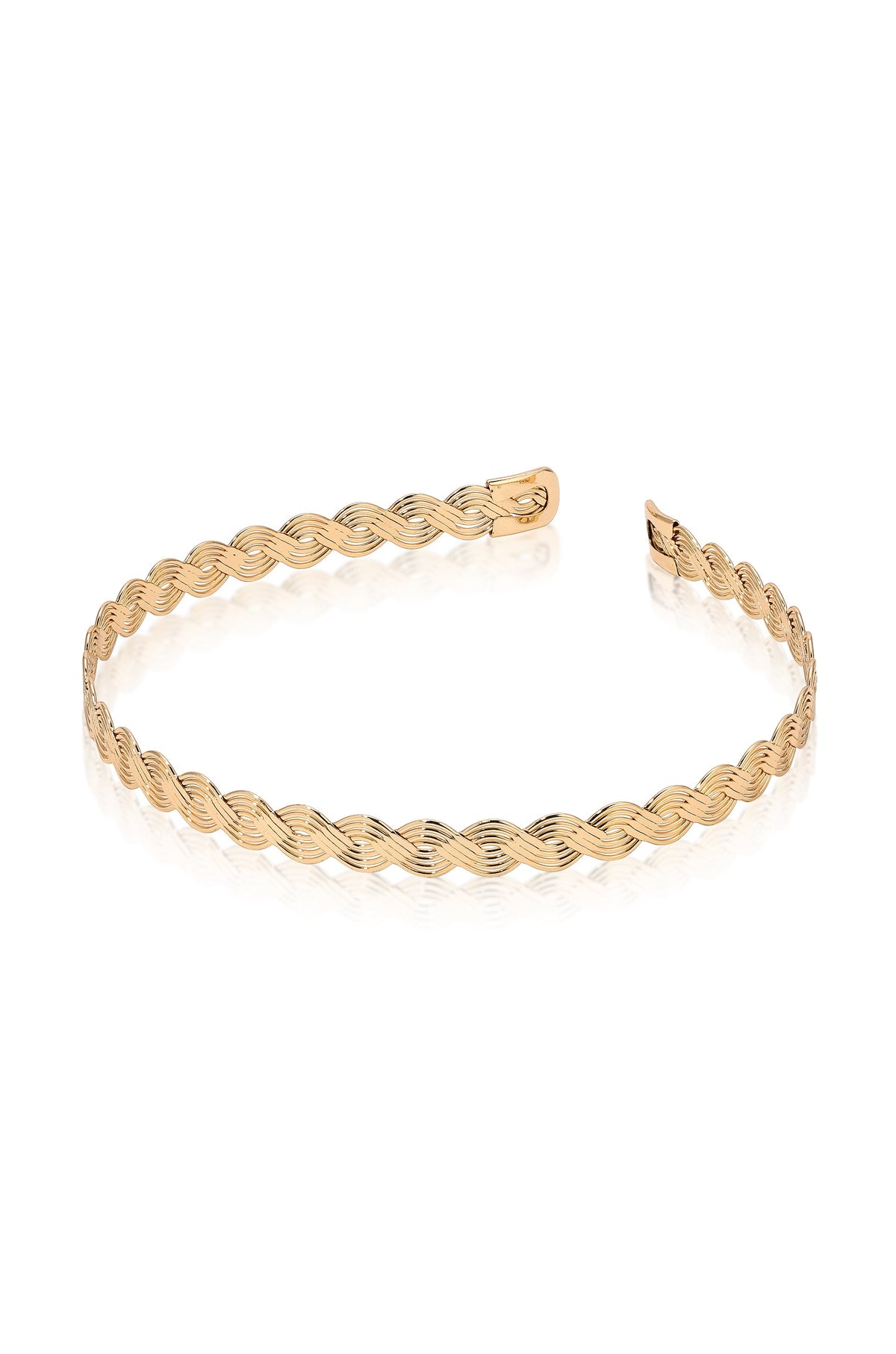 Regal Twist Headband - Gold Tone | Ettika