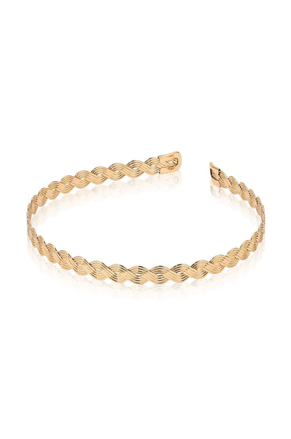 Regal Twist Headband - Gold Tone | Ettika