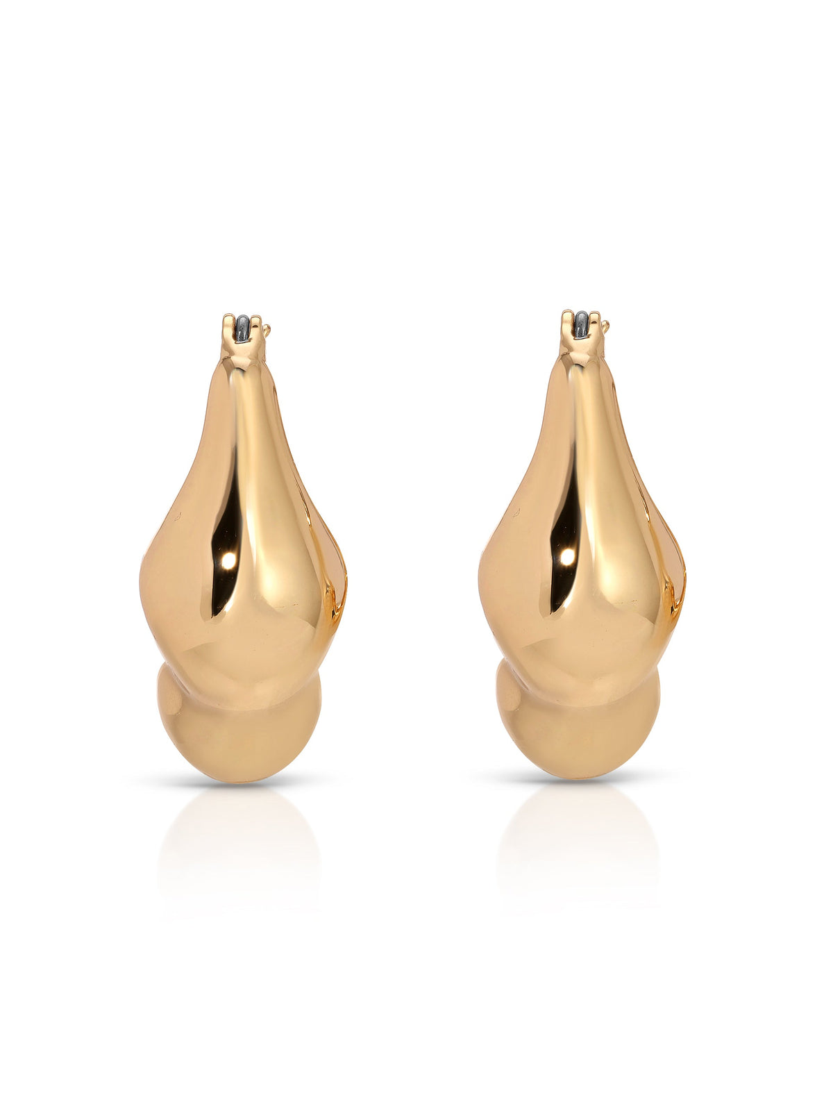 Molten Metal Hoop Earrings - 18k Gold Plated | Ettika