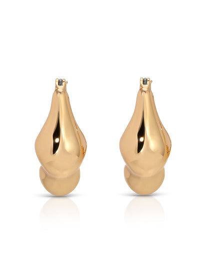 Molten Metal Hoop Earrings - 18k Gold Plated | Ettika