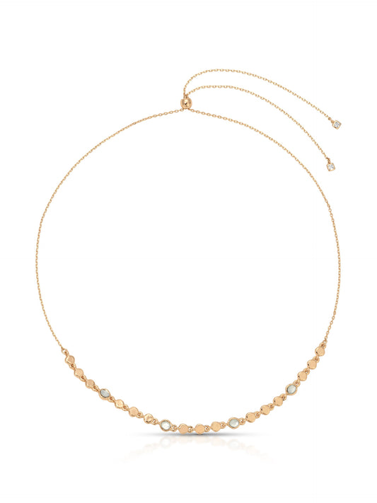 Sea Siren Adjustable Choker - Seafoam Stone with 18k Gold Plating | Ettika