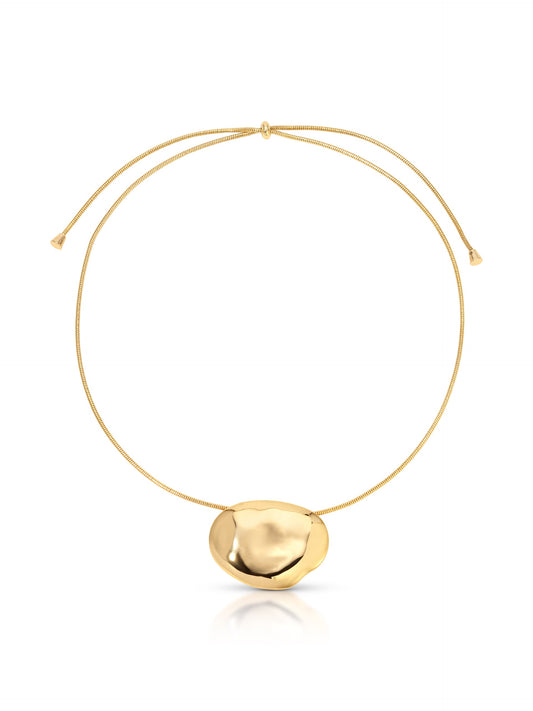 Molten Metal Pendant Necklace - 18k Gold Plated | Ettika
