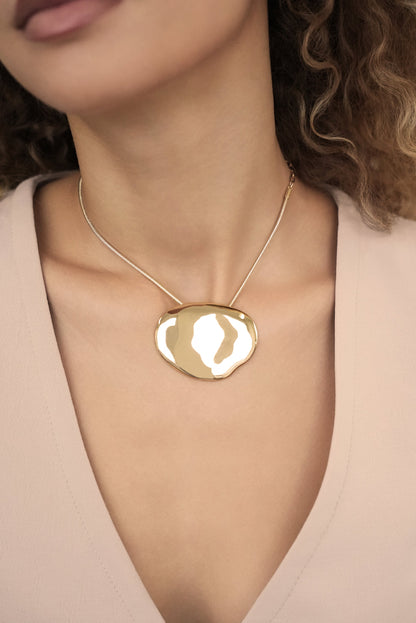 Molten Metal Pendant Necklace - 18k Gold Plated | Ettika
