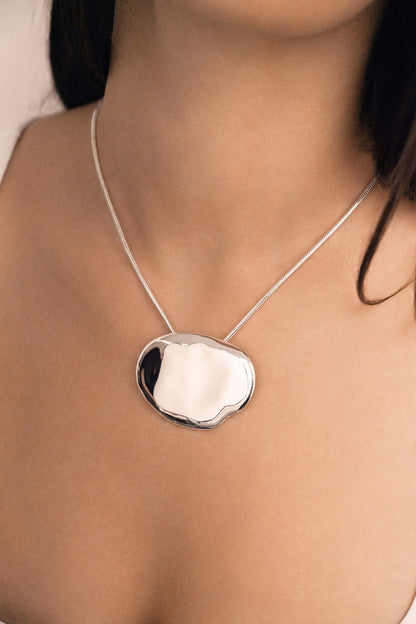 Molten Metal Pendant Necklace - 18k Gold Plated | Ettika