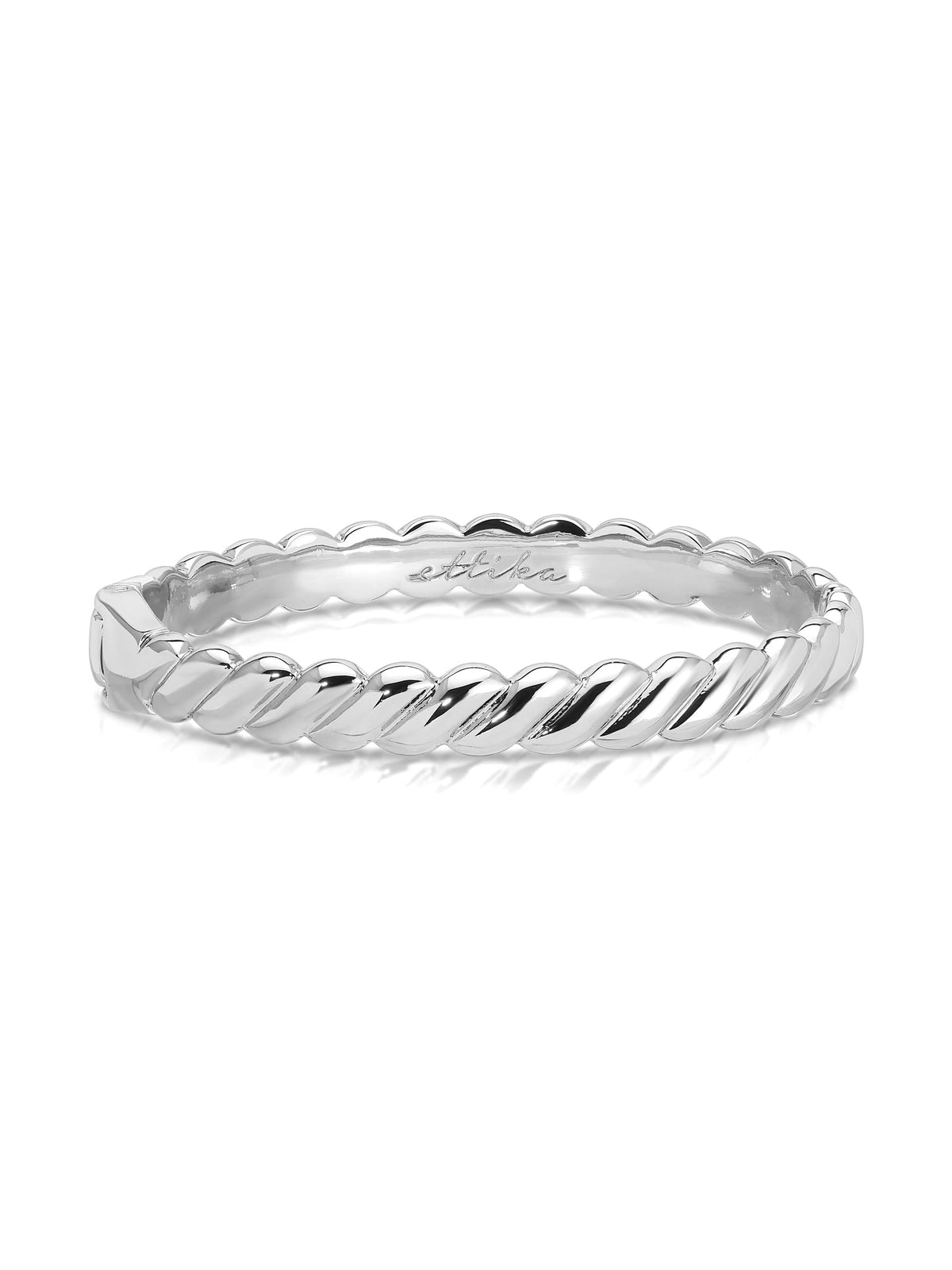 Twisted Stacking Bangle - 18k Gold Plated | Ettika