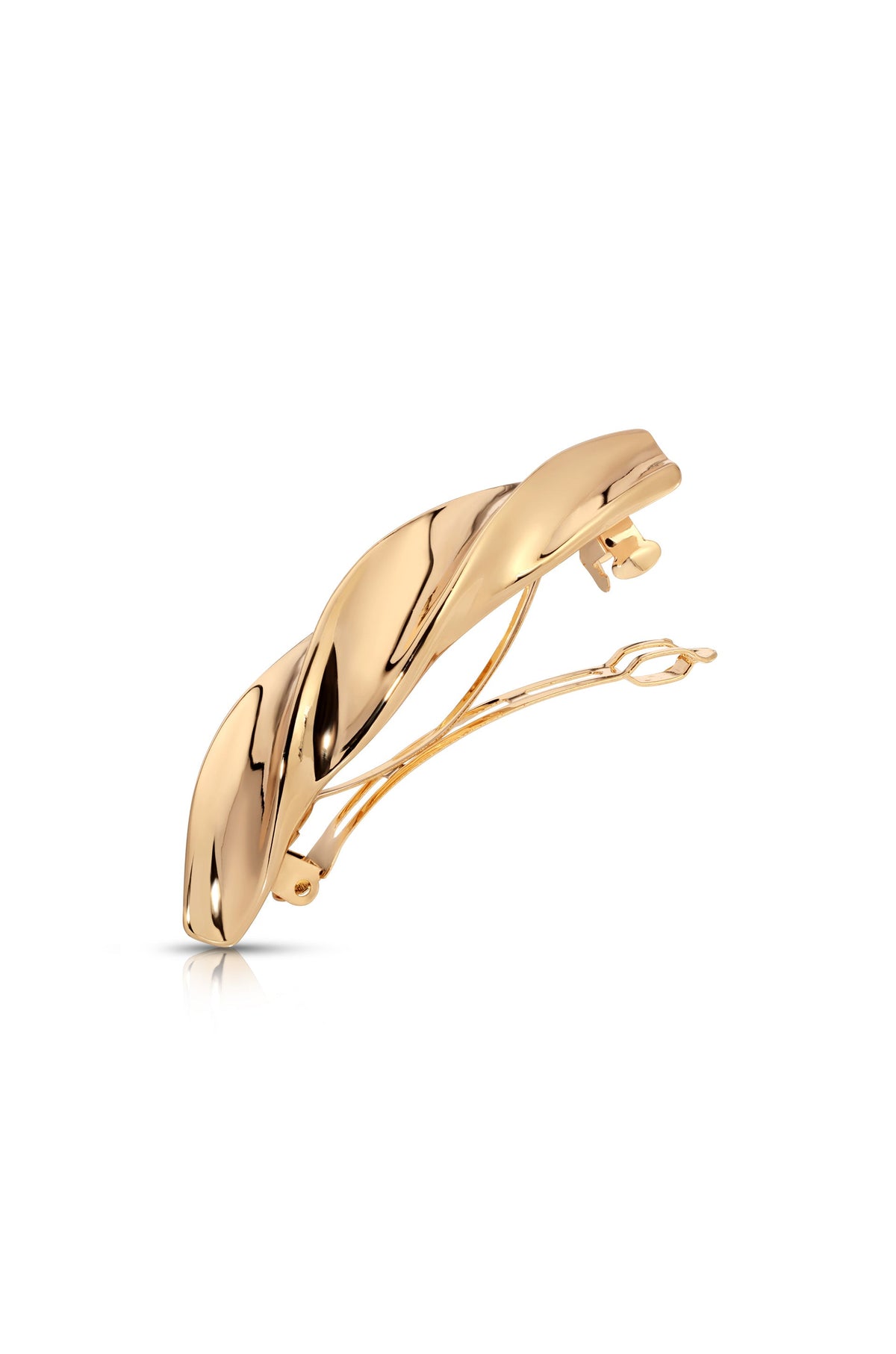 Golden Twist Barrette - Gold Tone | Ettika