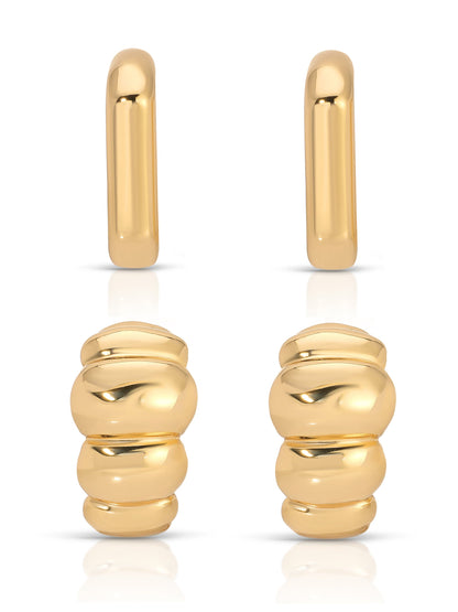 Everyday Ear Stack Set - 18k Gold Plated | Ettika