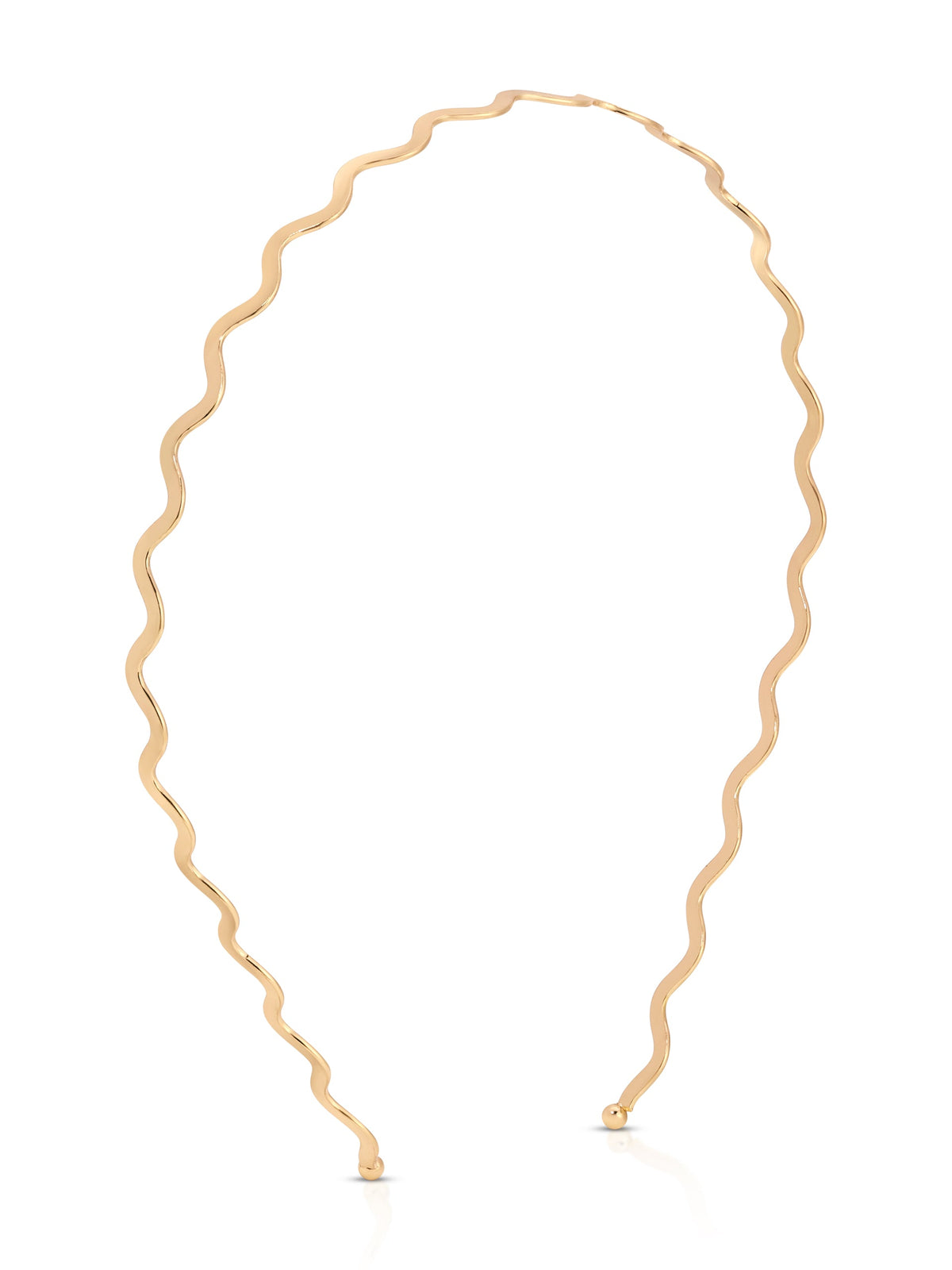 Zig Zag Headband - Gold Tone | Ettika