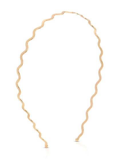 Zig Zag Headband - Gold Tone | Ettika