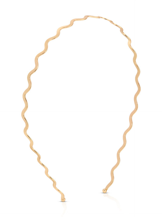Zig Zag Headband - Gold Tone | Ettika
