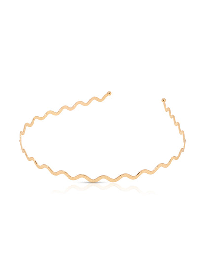 Zig Zag Headband - Gold Tone | Ettika