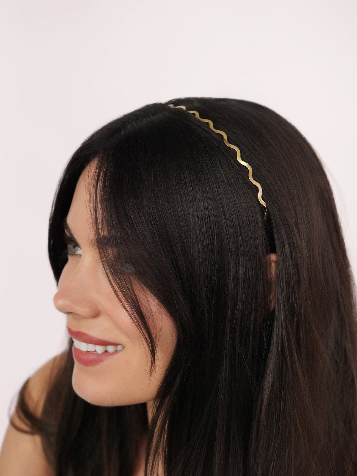 Zig Zag Headband - Gold Tone | Ettika