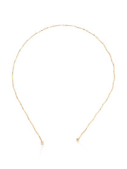 Zig Zag Headband - Gold Tone | Ettika