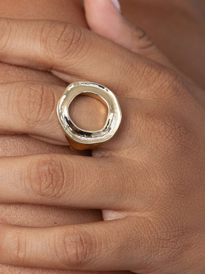 Open Circle Ring - 18k Gold Plated | Ettika
