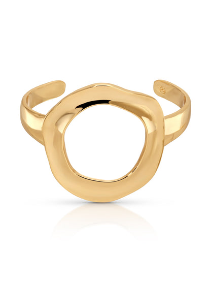 Open Circle Cuff - 18k Gold Plated | Ettika
