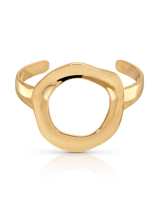 Open Circle Cuff - 18k Gold Plated | Ettika