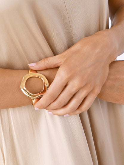 Open Circle Cuff - 18k Gold Plated | Ettika
