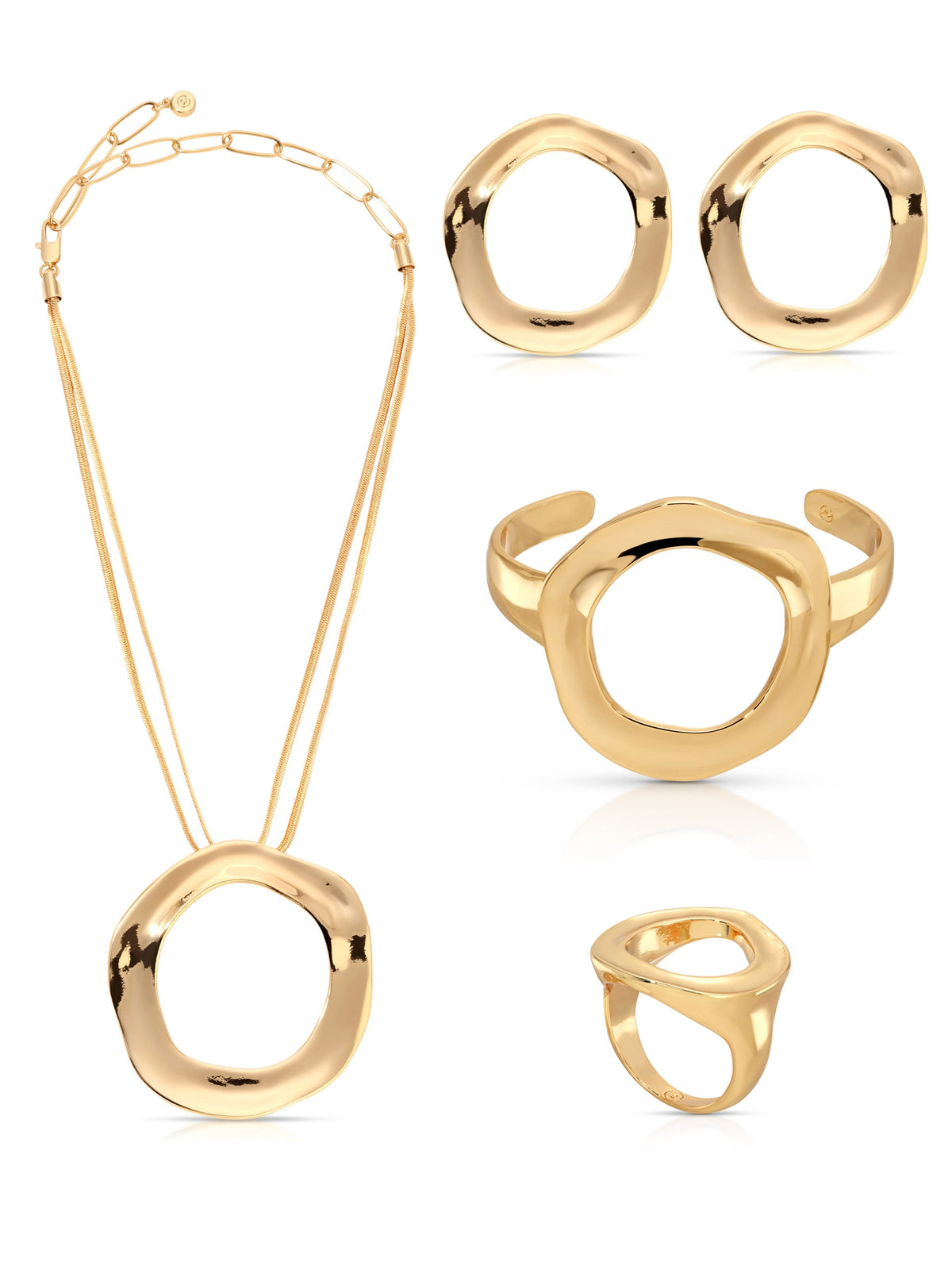Complete the Circle Set in Gold | Ettika