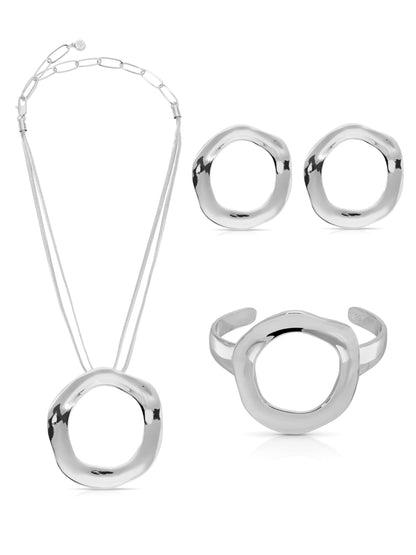 Complete the Circle Set in Silver | Ettika