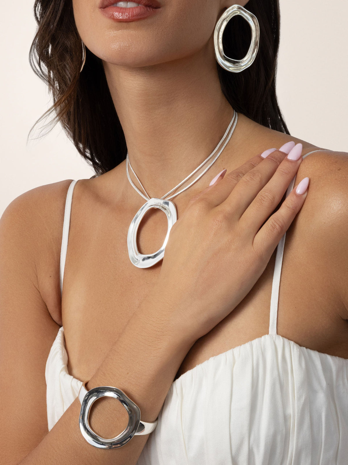 Complete the Circle Set in Silver | Ettika
