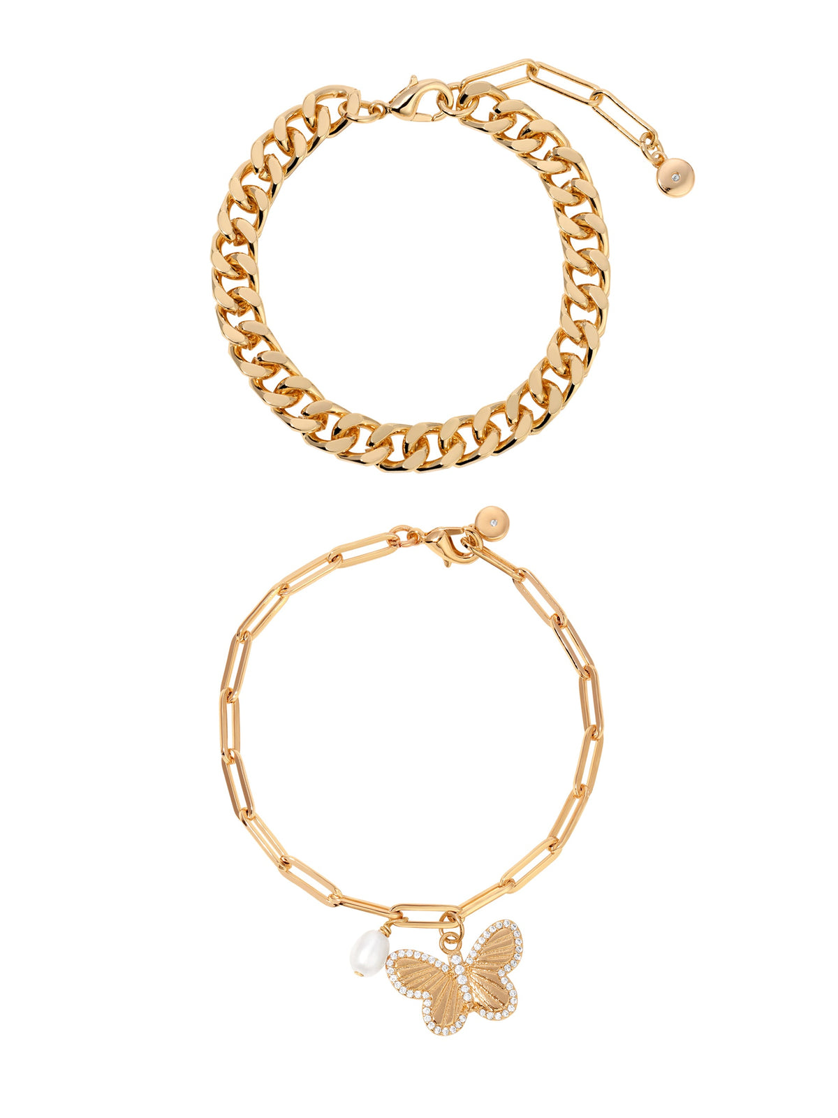 Butterfly Bracelet Set - 18k Gold Plated | Ettika