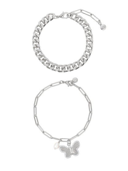 Butterfly Bracelet Set - 18k Gold Plated | Ettika