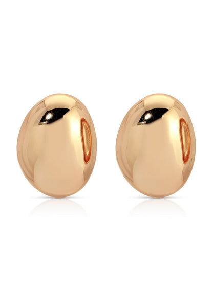 Smooth Pebble Earrings - 18k Gold Plated | Ettika