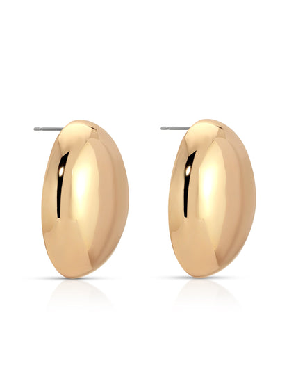 Smooth Pebble Earrings - 18k Gold Plated | Ettika