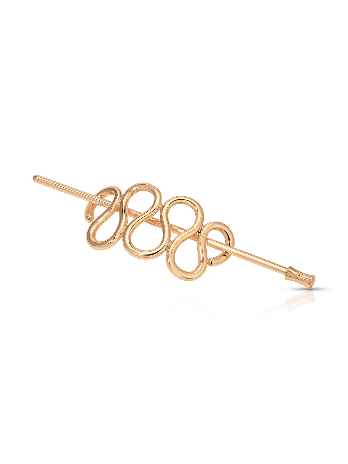 Twisted French Hair Pin - Gold Tone | Ettika
