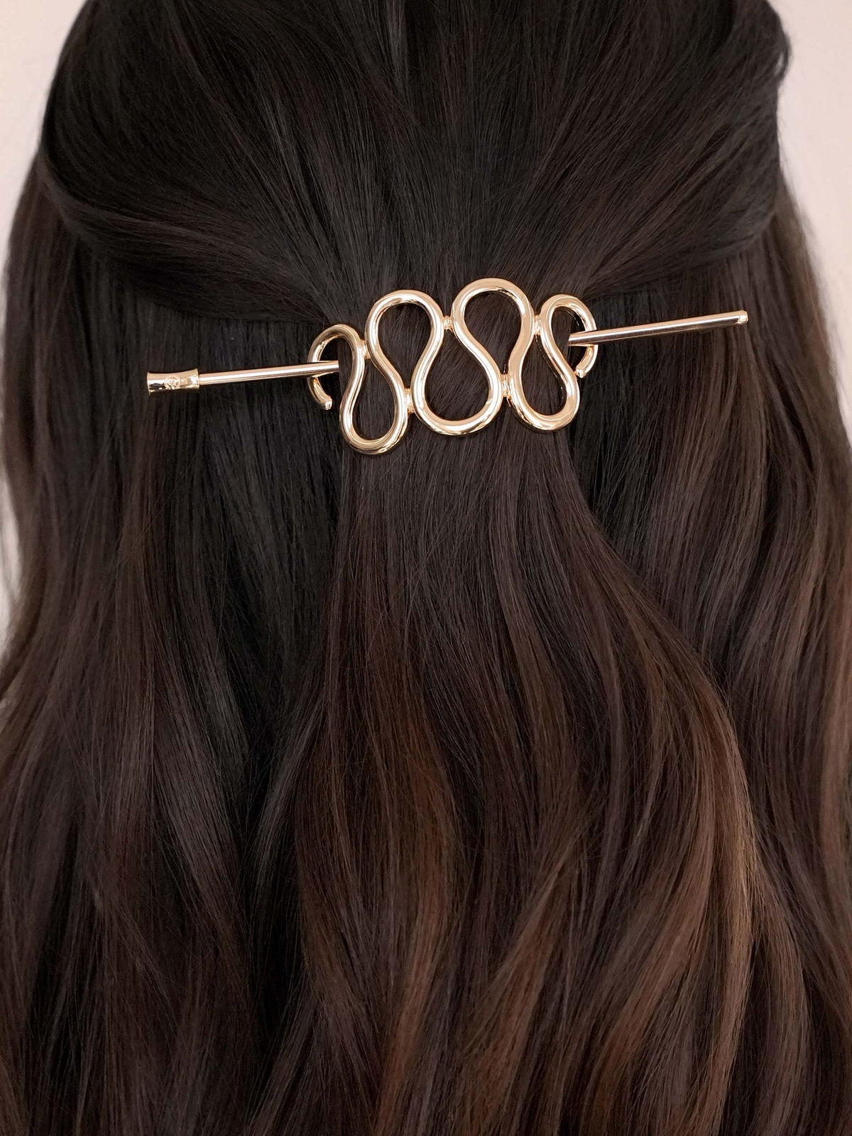 Twisted French Hair Pin - Gold Tone | Ettika