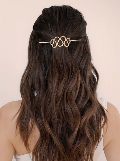 Twisted French Hair Pin - Gold Tone | Ettika