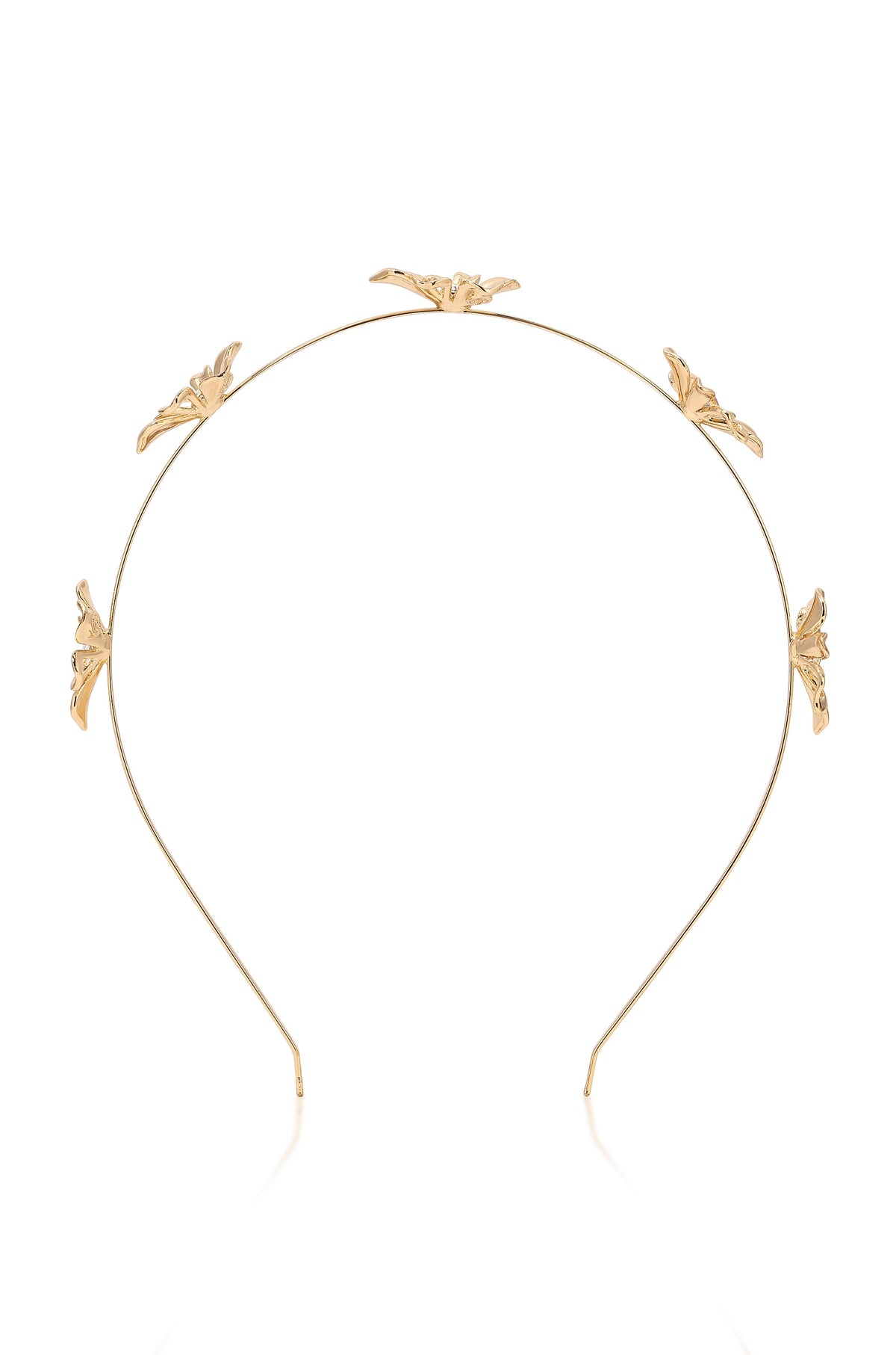 Petals Headband - Clear Crystal with Gold Tone | Ettika