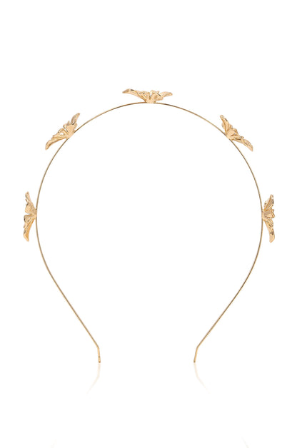Petals Headband - Clear Crystal with Gold Tone | Ettika