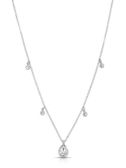 Dripping in Crystals Drop Necklace - Clear Crystal with 18k Gold Plating | Ettika
