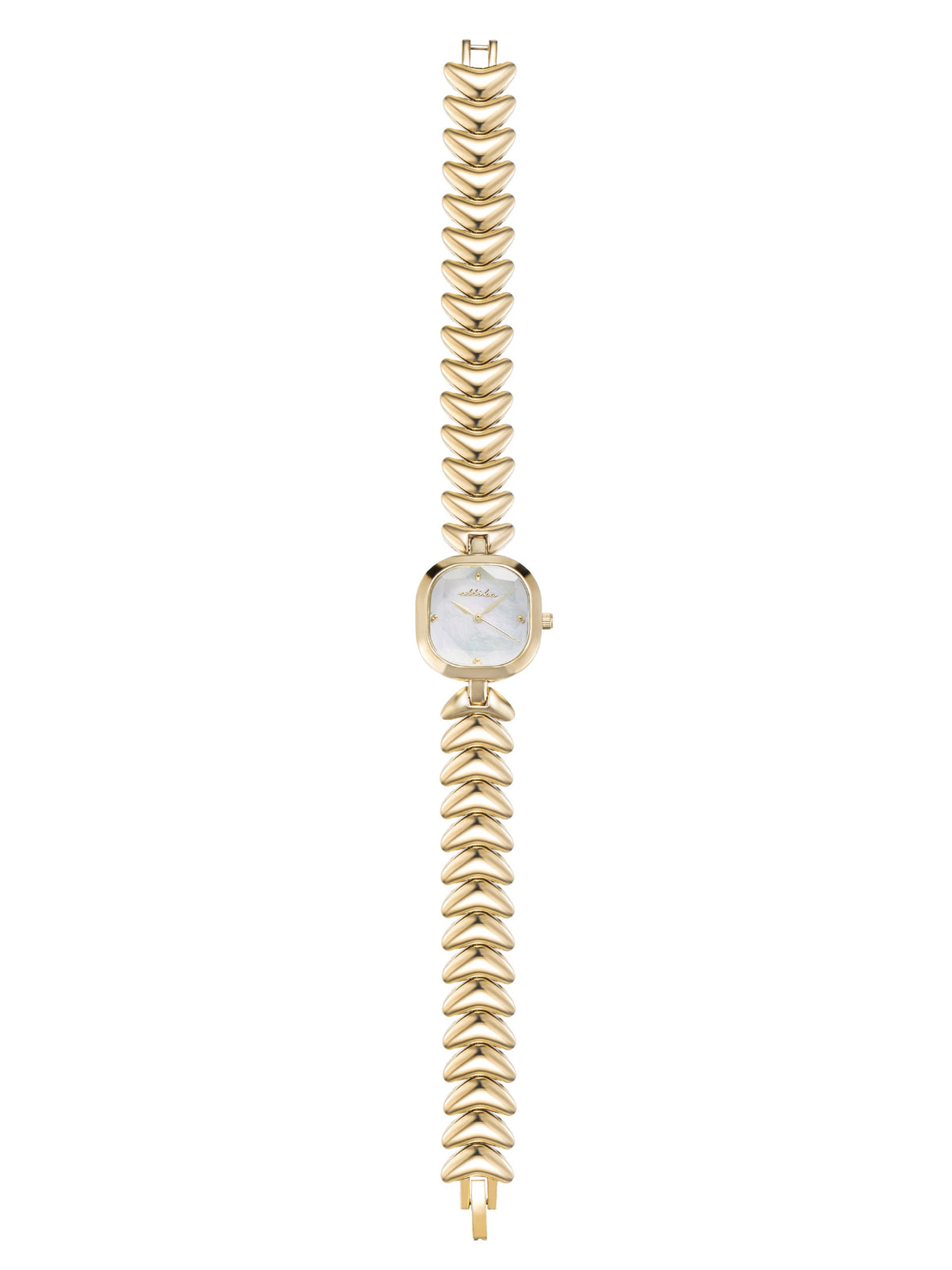 Metal Moderna Bracelet Watch in Gold - Mother of Pearl Dial with Gold | Ettika