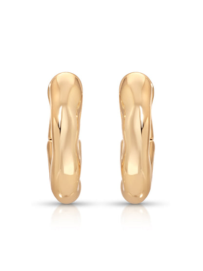 Mini Molten Hoops - 18k Gold Plated | Ettika