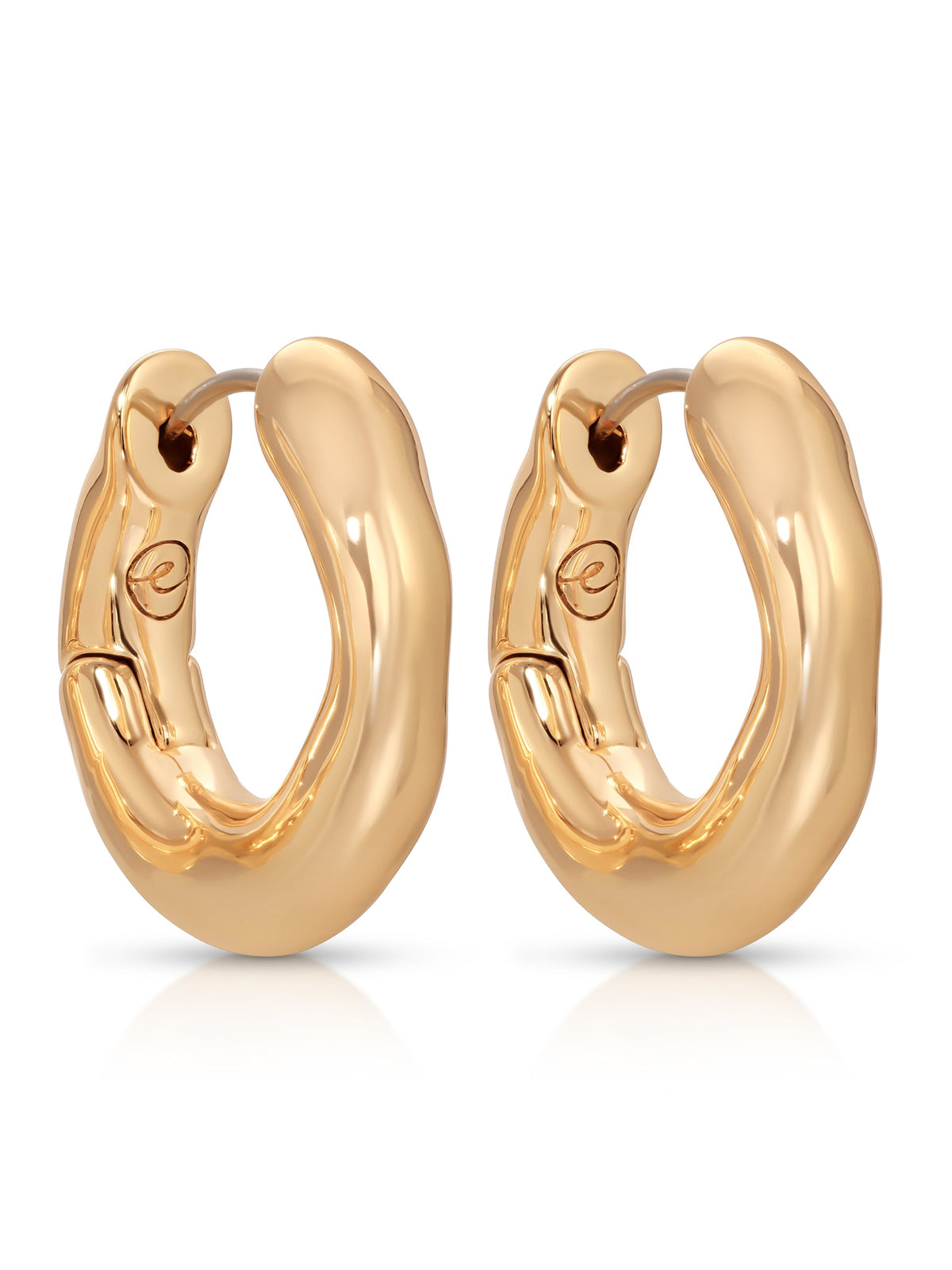 Mini Molten Hoops - 18k Gold Plated | Ettika