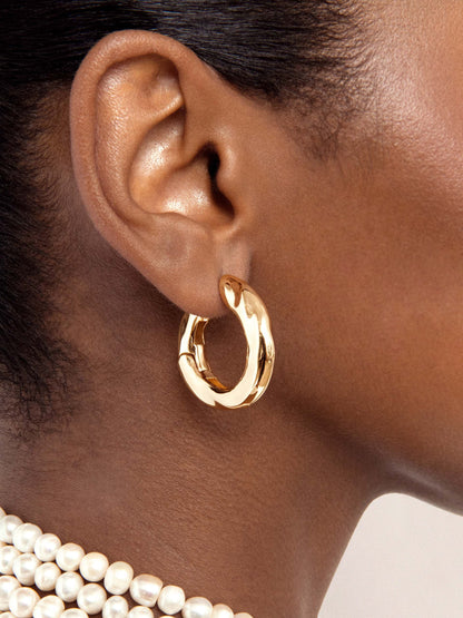 Molten Hoops - 18k Gold Plated | Ettika