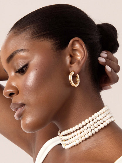 Molten Hoops - 18k Gold Plated | Ettika