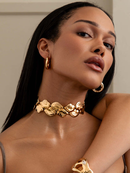 Liquid Luxe Statement Choker - 18k Gold Plated | Ettika