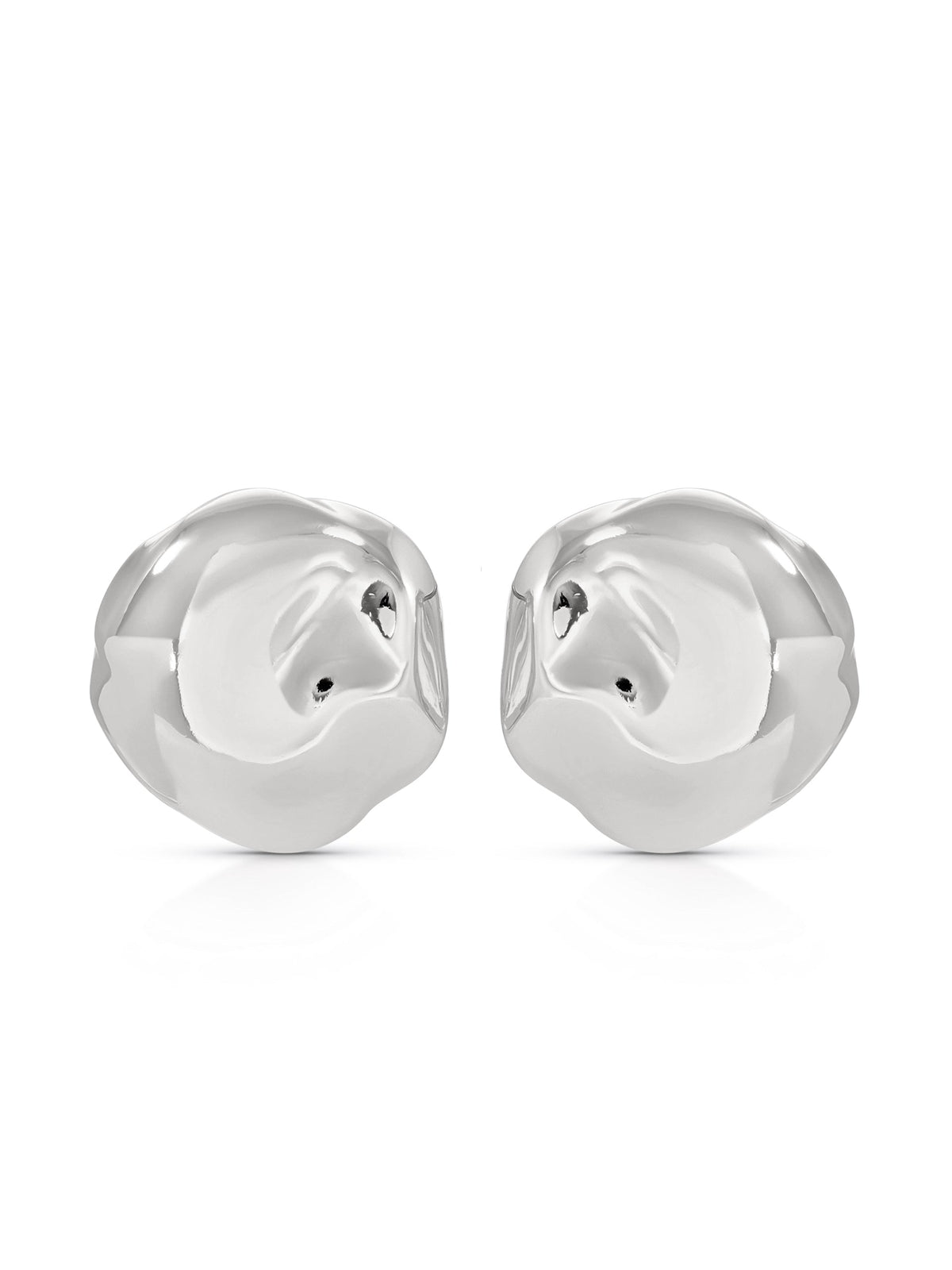Molten Button Studs - 18k Gold Plated | Ettika