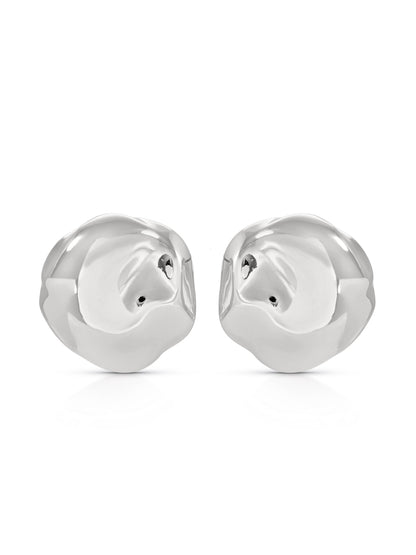 Molten Button Studs - 18k Gold Plated | Ettika