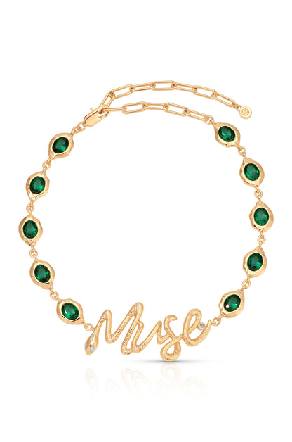 Muse Choker - Clear Crystal with 18k Gold Plating | Ettika