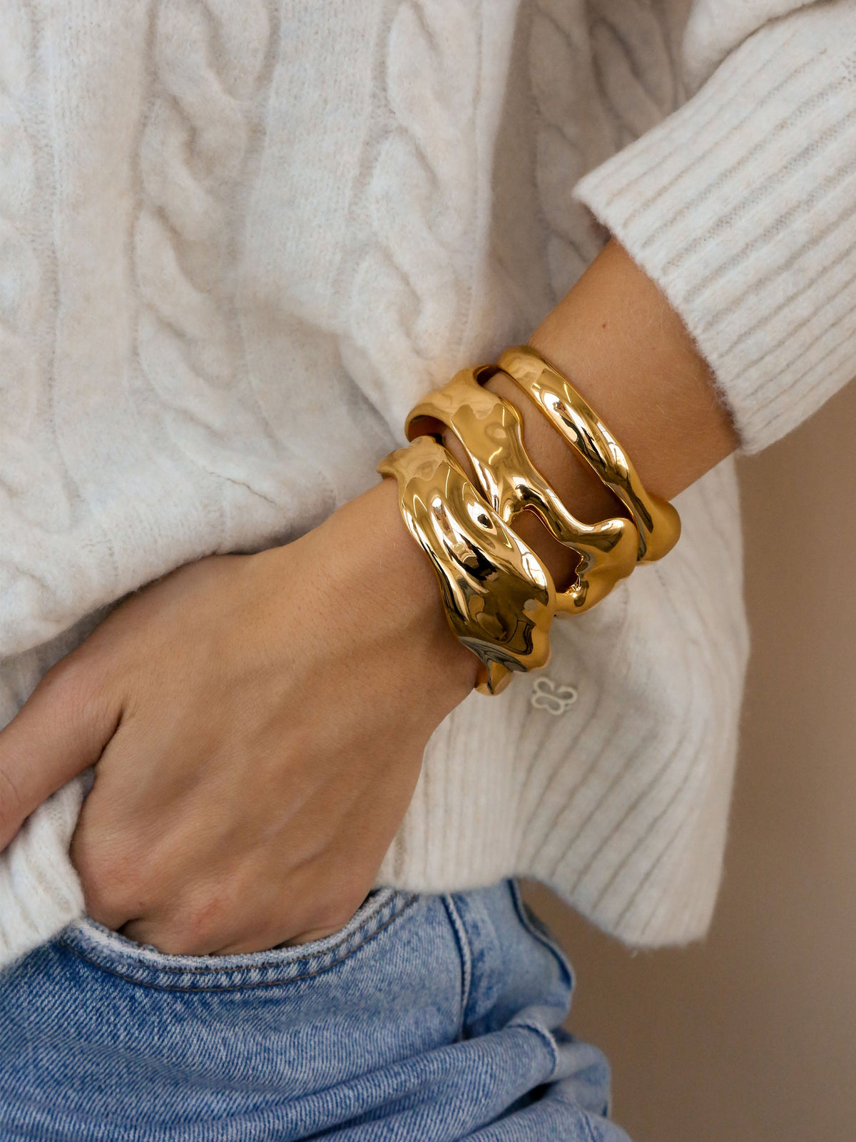 Golden Arm Party Set | Ettika