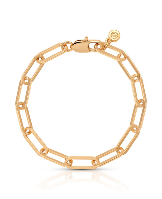 Paperclip Chain Bracelet - 18k Gold Plated | Ettika